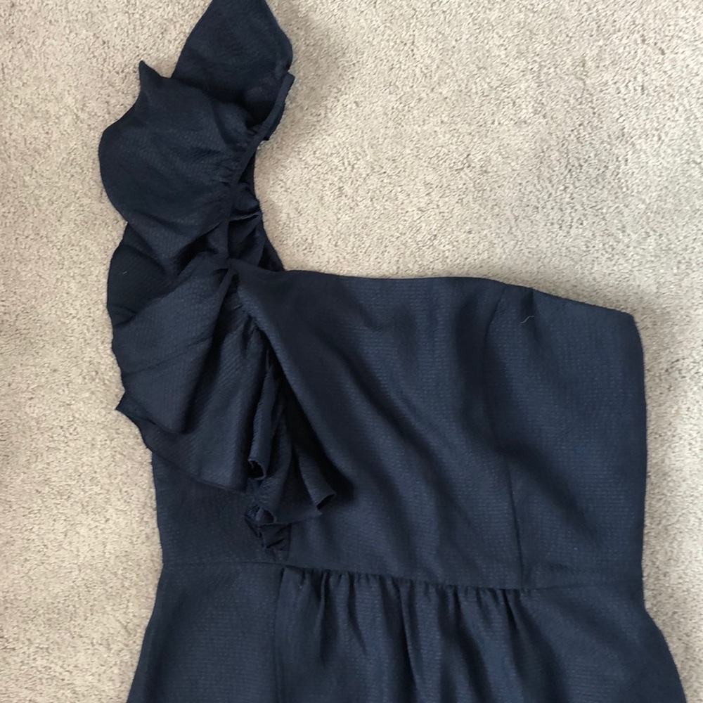 Gianni Bini Navy one shoulder dress